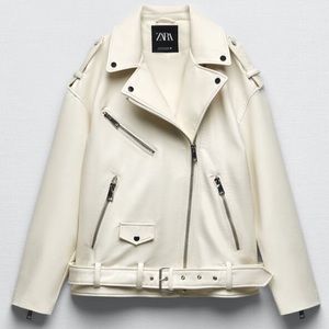 ZARA FAUX LEATHER OVERSIZE JACKET